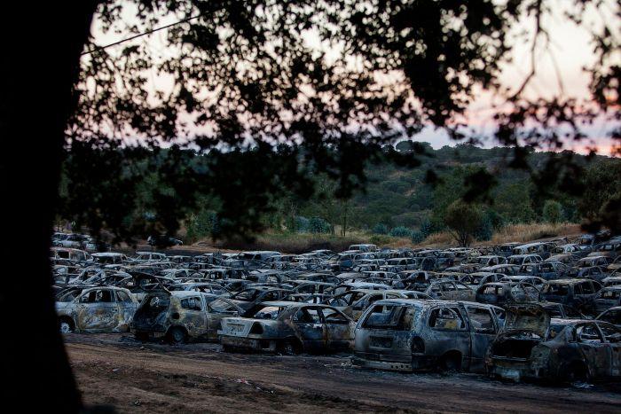 В Португалии на парковке музыкального фестиваля Андансаш сгорели 422 автомобиля