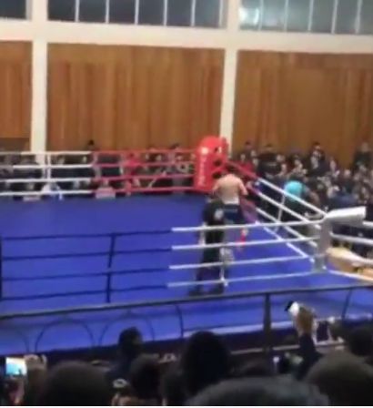 Массовая драка во время боя Владимира Минеева и Азиза Джуманиязова на чемпионате Дагестана по MMA