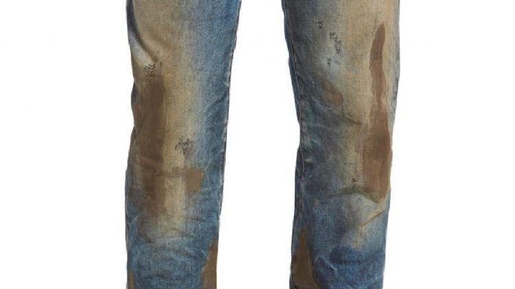 Запачканный грязью хипстерский джинсовый костюм за 850 долларов