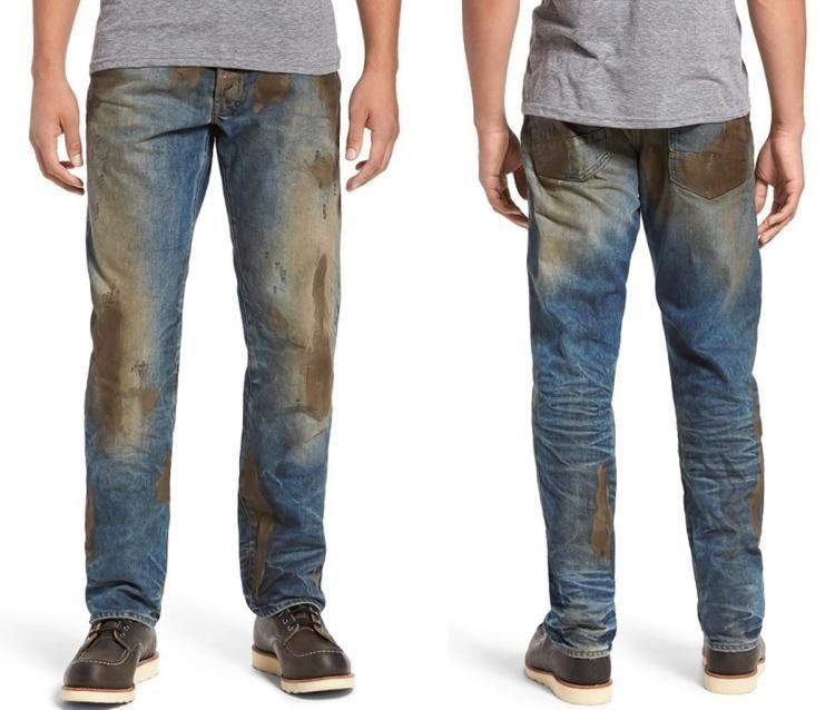 Запачканный грязью хипстерский джинсовый костюм за 850 долларов