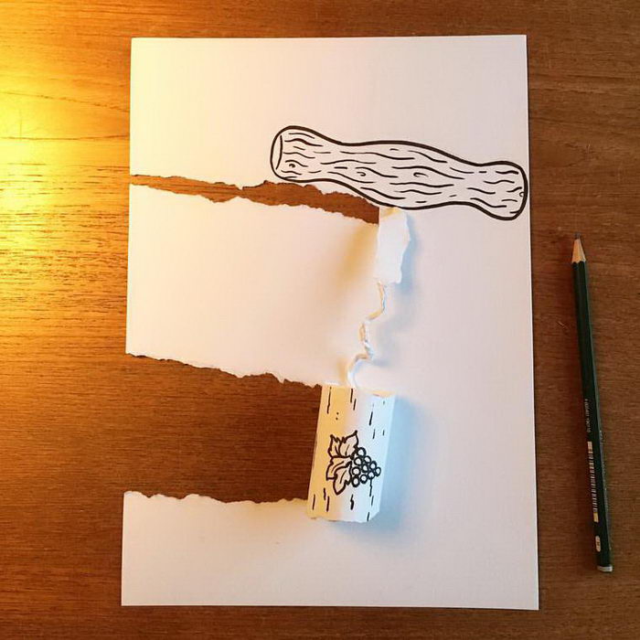 Бумажный креатив от датского иллюстратора
