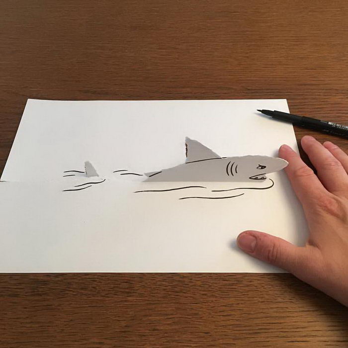 Бумажный креатив от датского иллюстратора