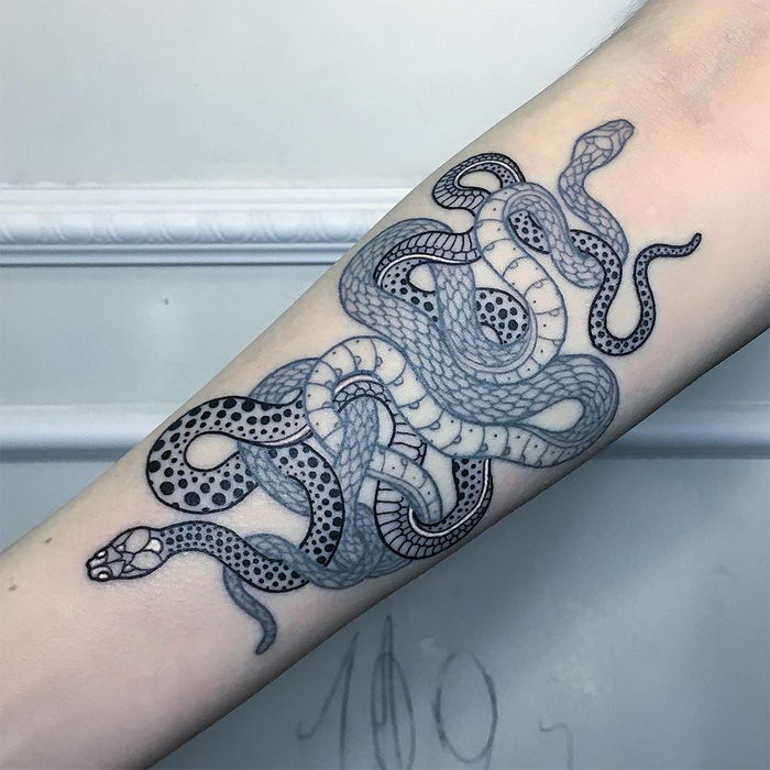 Змеиные татуировки