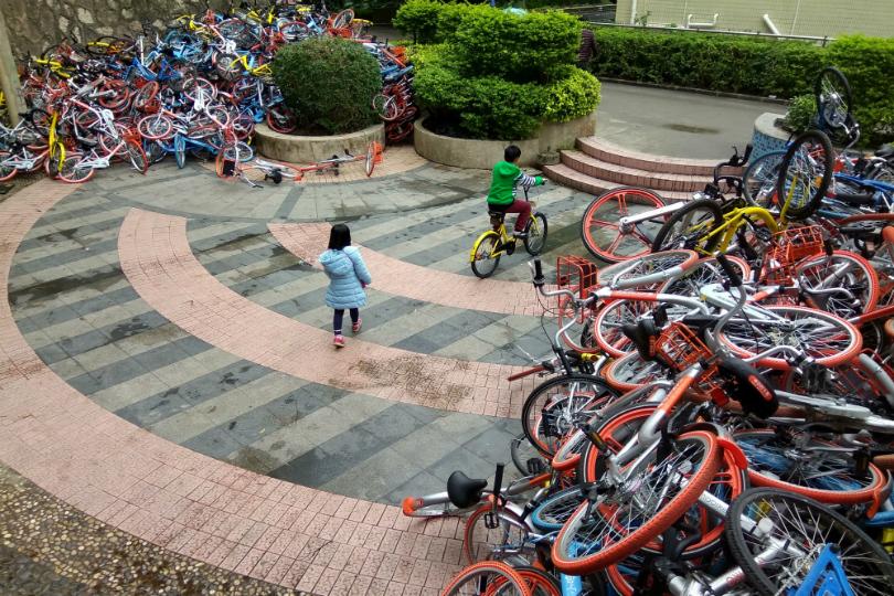 В Китае настоящий бум прокатных велосипедов