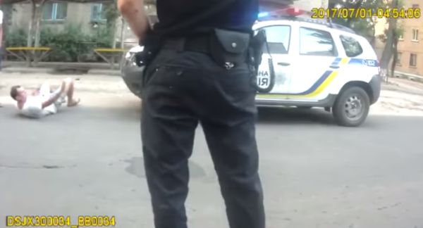 Попытка автоподставы украинских полицейских