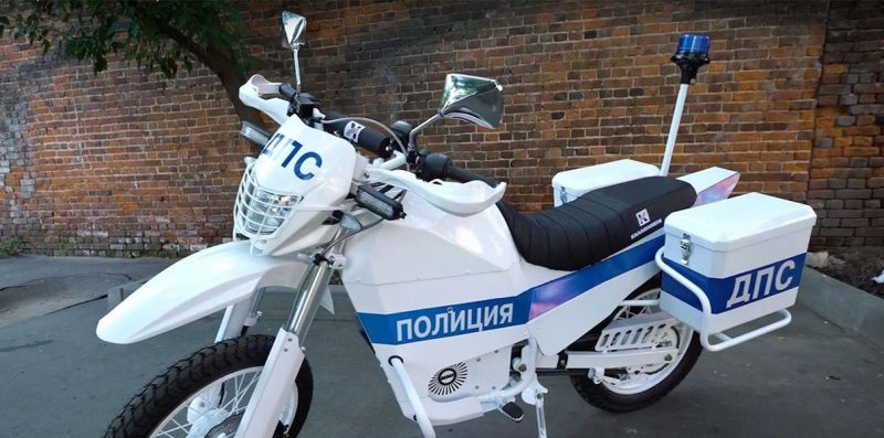 Концерн «Калашников» представил электромотоцикл для полиции