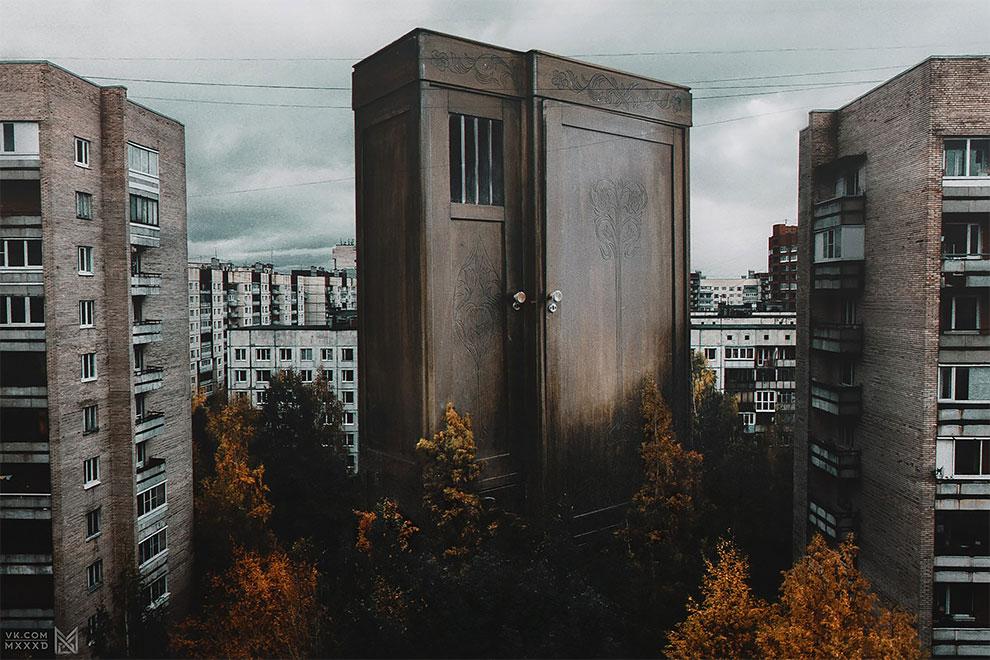 Художники создали подборку коллажей, связанных с цифровым и постмодернистским русским экзистенциализмом