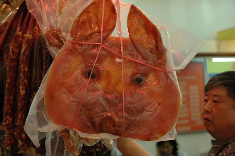 Вяленое мясо в Китае продается довольно оригинально