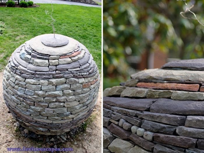 Каменные декорации без клея и цемента