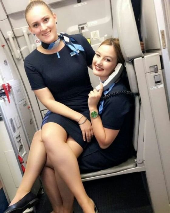 Симпатичные стюардессы