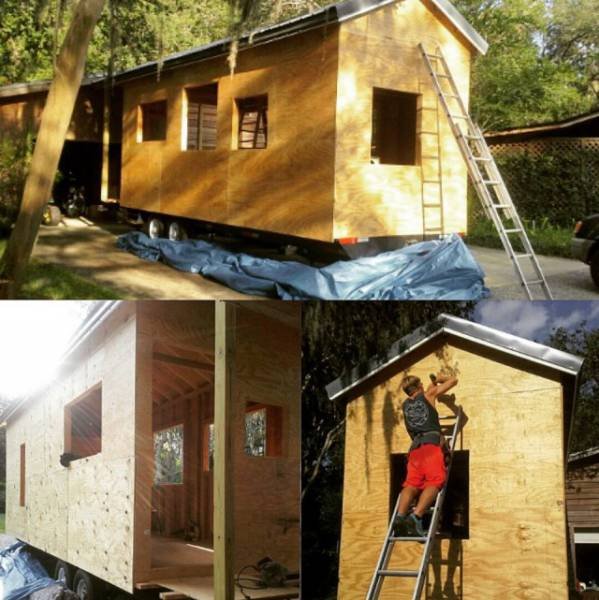 Американский студент построил собственный передвижной дом