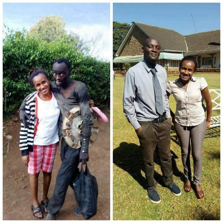 Женщина из Кении нашла своего друга на улице страдающим от наркотиков и реабилитировала его
