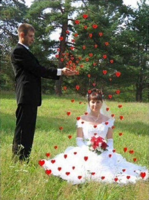 Странные свадебные фото