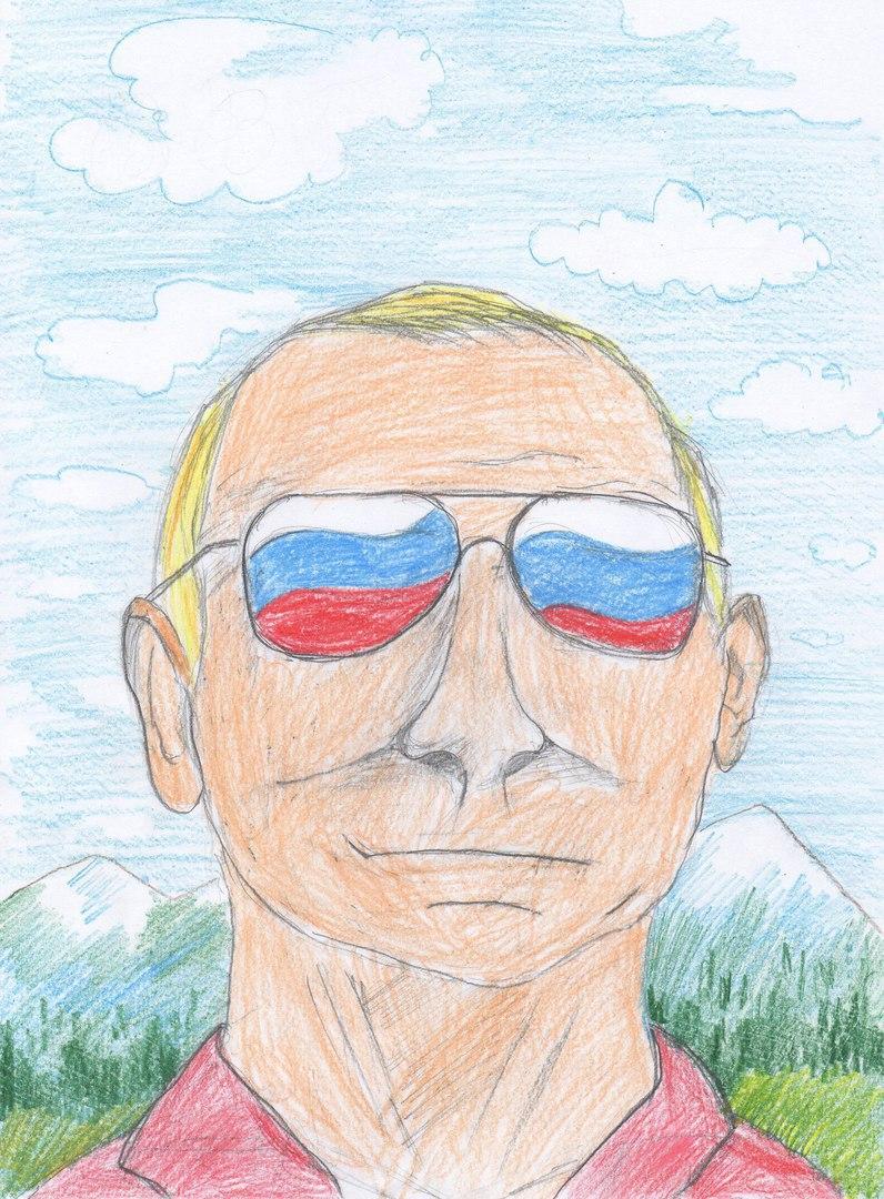 Дети рисуют Путина