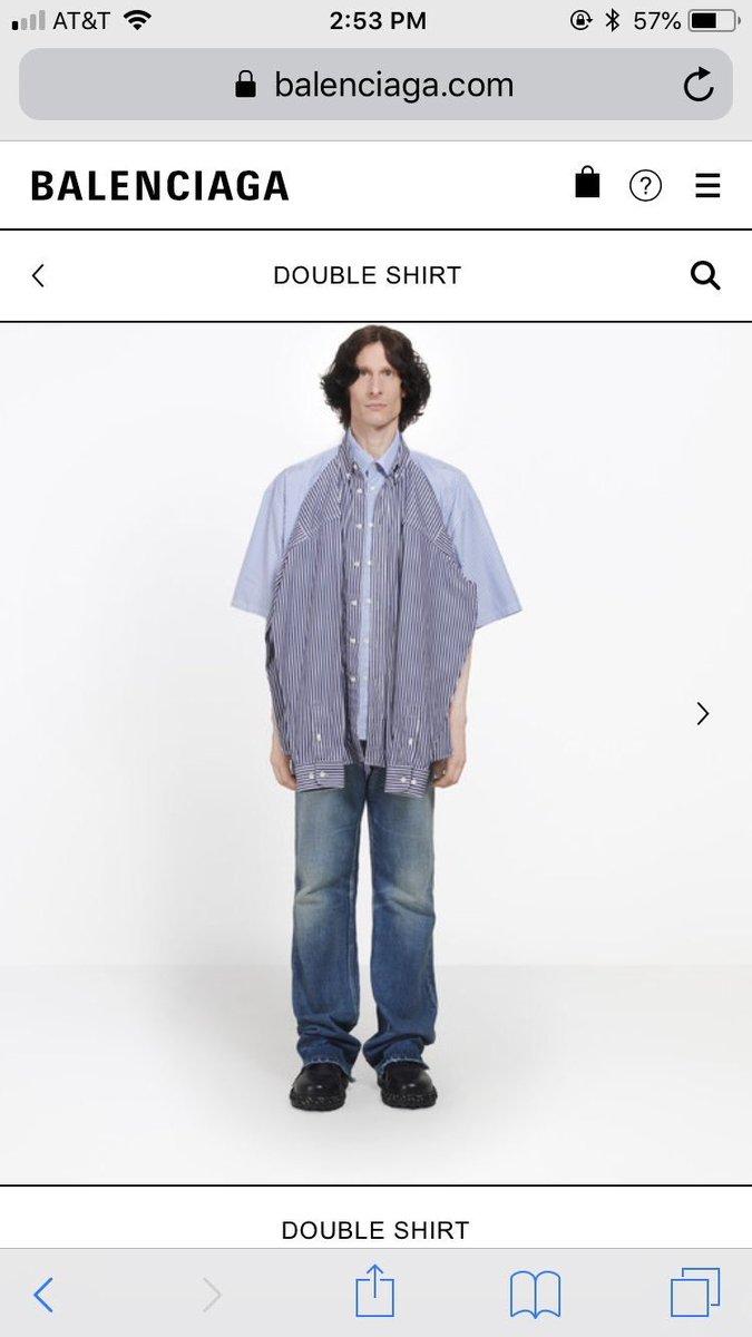 Майка или рубашка - что выбрать? Модный дом Balenciaga предлагает бескомпромиссные «футбашки»