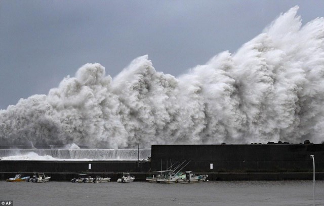 Разрушительные последствия тайфуна Джеби