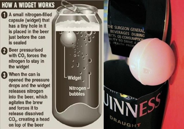 Зачем в банки с пивом Guinness добавляют пластиковый шарик?