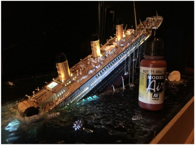 Удивительная диорама: "Крушение Титаника"