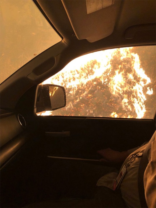 Автомобиль медбрата из Калифорнии, который спас множество жизней во время пожара