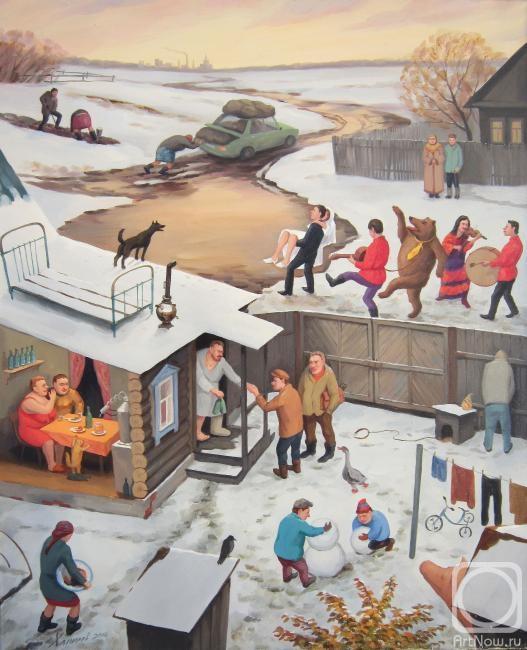 Удивительный мир загадочной русской души в картинах Николая Хапилов