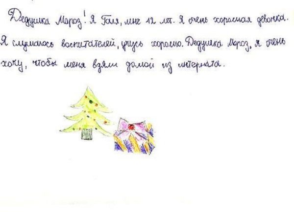 Детские письма Дедушке Морозу