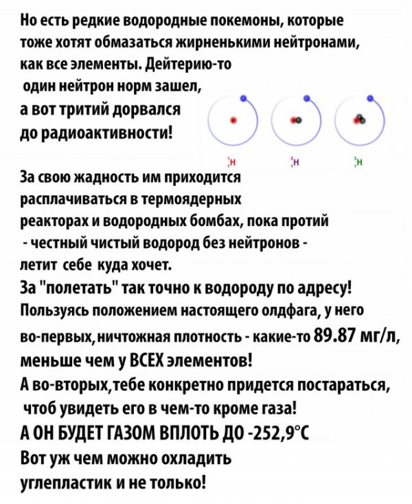 Водород - прародитель не только воды