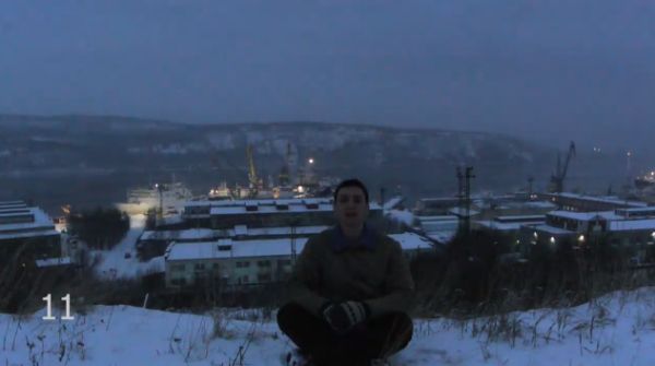 Как выглядит день жителя Мурманска во время полярной ночи
