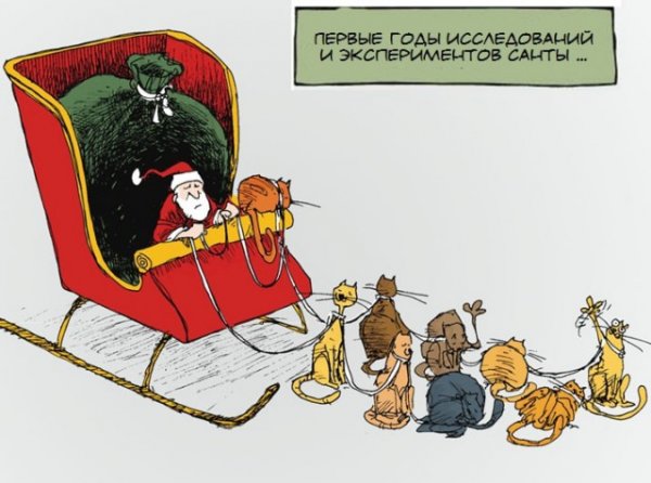 Карикатуры на новогоднюю тему