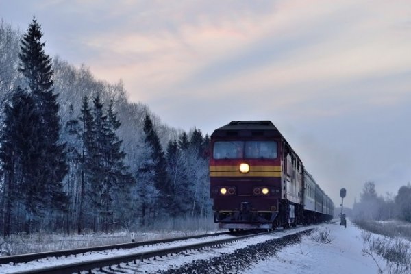 Красивая подборка зимней железной дороги и поездов