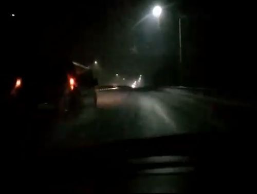 "Таинственная" ночная дорога под Обнинском