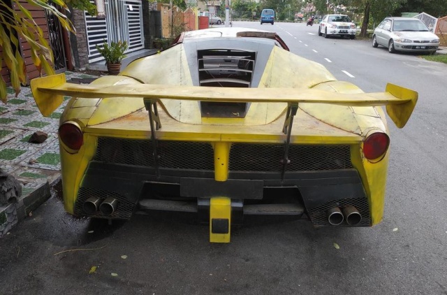 Житель Малайзии попытался сделать своими руками реплику Ferrari LaFerrari