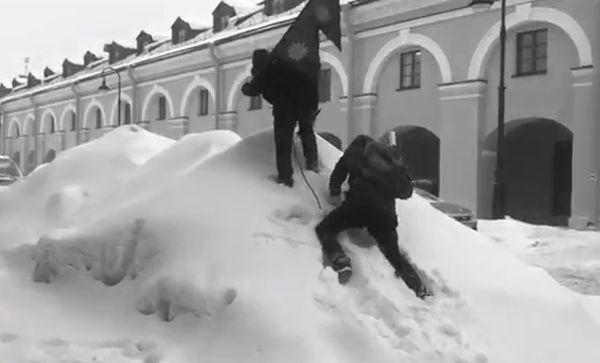 Покорение "вершины горы" в центре Санкт-Петербурга