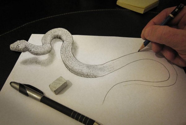 Самые впечатляющие карандашные 3D-рисунки от художников со всего света всячина
