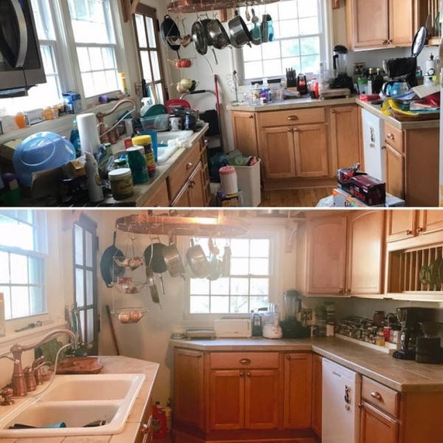 Вещи до и после чистки