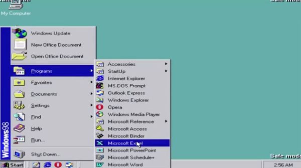 Пасхалка в старом Microsoft Excel для Windows 95