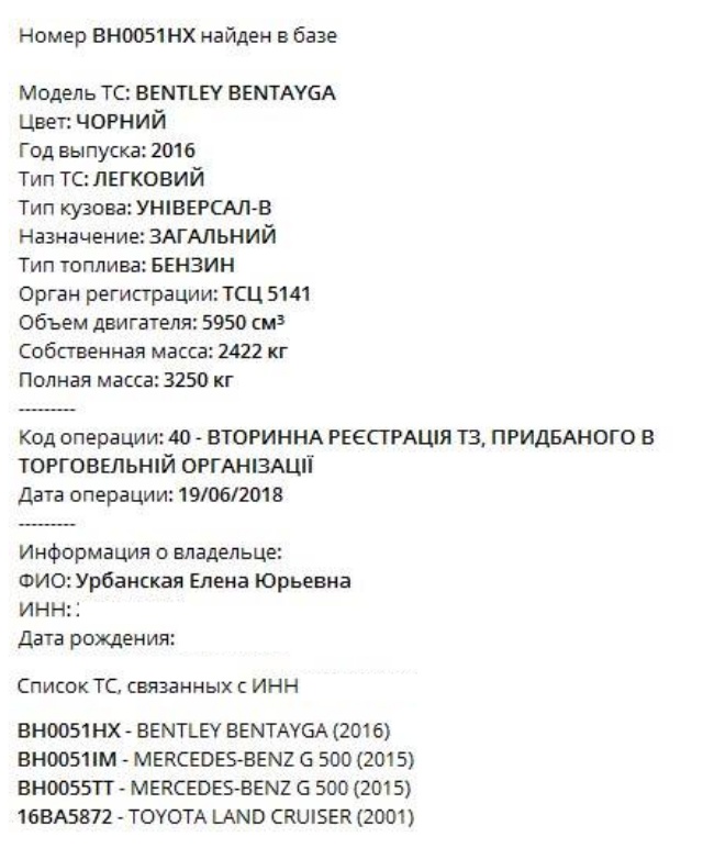 Жена одесского чиновника Елена Урбанская на Bentley за 22 млн рублей врезалась в трамвай