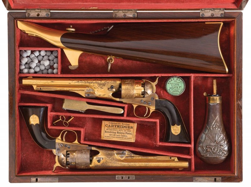 Пара револьверов Colt Model 1860 Army Всячина