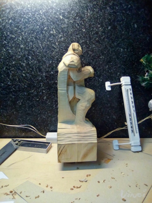 Создание фигурки из дерева в стиле фентези