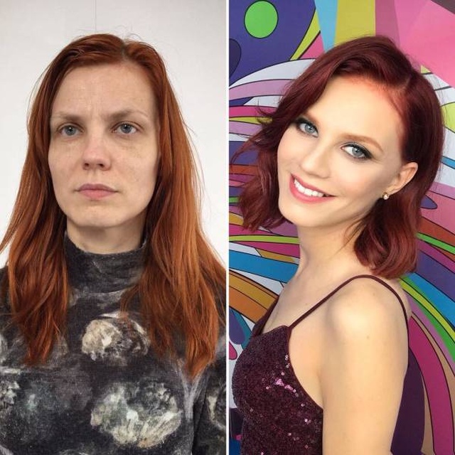 Современный макияж творит чудеса: "До и после" Всячина