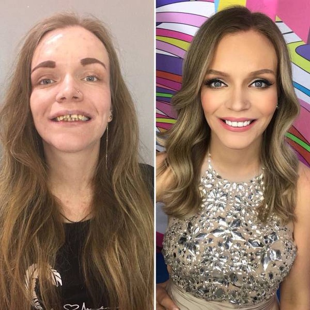Современный макияж творит чудеса: "До и после"
