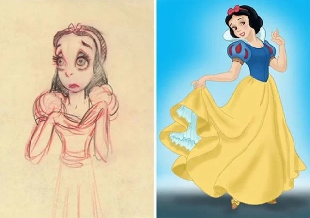 Зарисовки персонажей Disney
