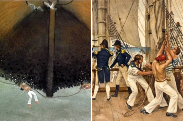 Протаскивание под килем, или как наказывали провинившихся пиратов и моряков