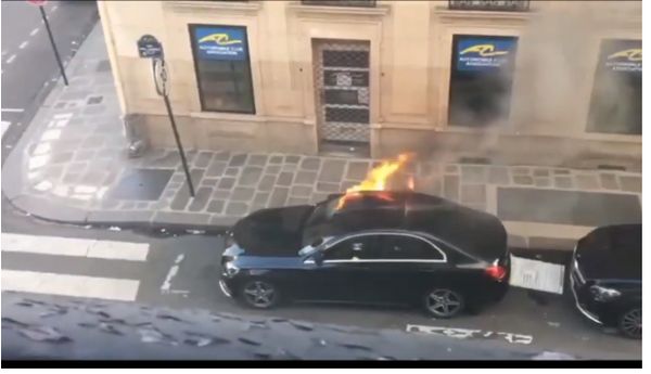 Как французские пожарные тушили новенький Mercedes