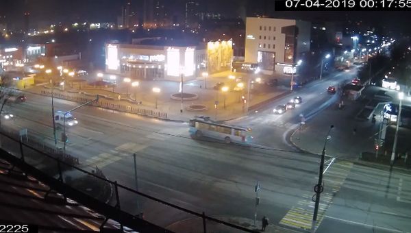 Видео аварии с участием скорой помощи в Подольске