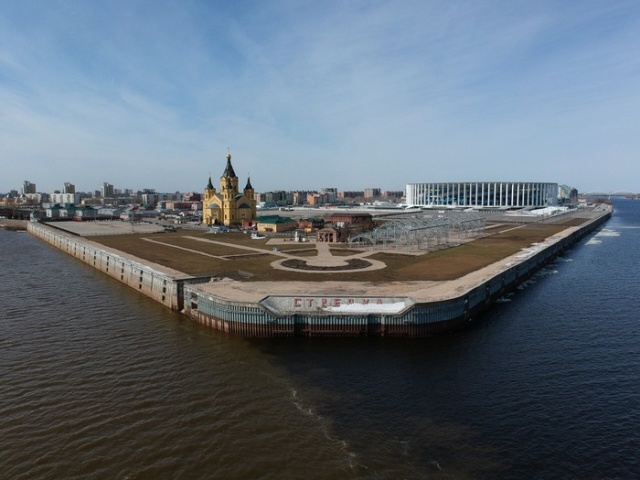 Слияние рек в Нижнем Новгороде