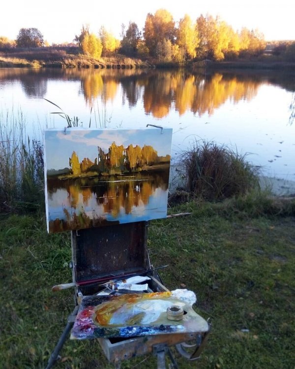 "Я художник, я так вижу": российский живописец показывает картины и виды, с которых они написаны