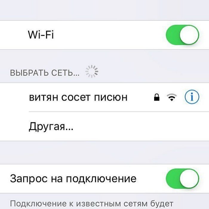 Изощренные названия Wi-Fi Юмор