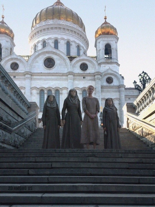 Эпизоды из всемирно известных фильмов в типично "наших" локациях