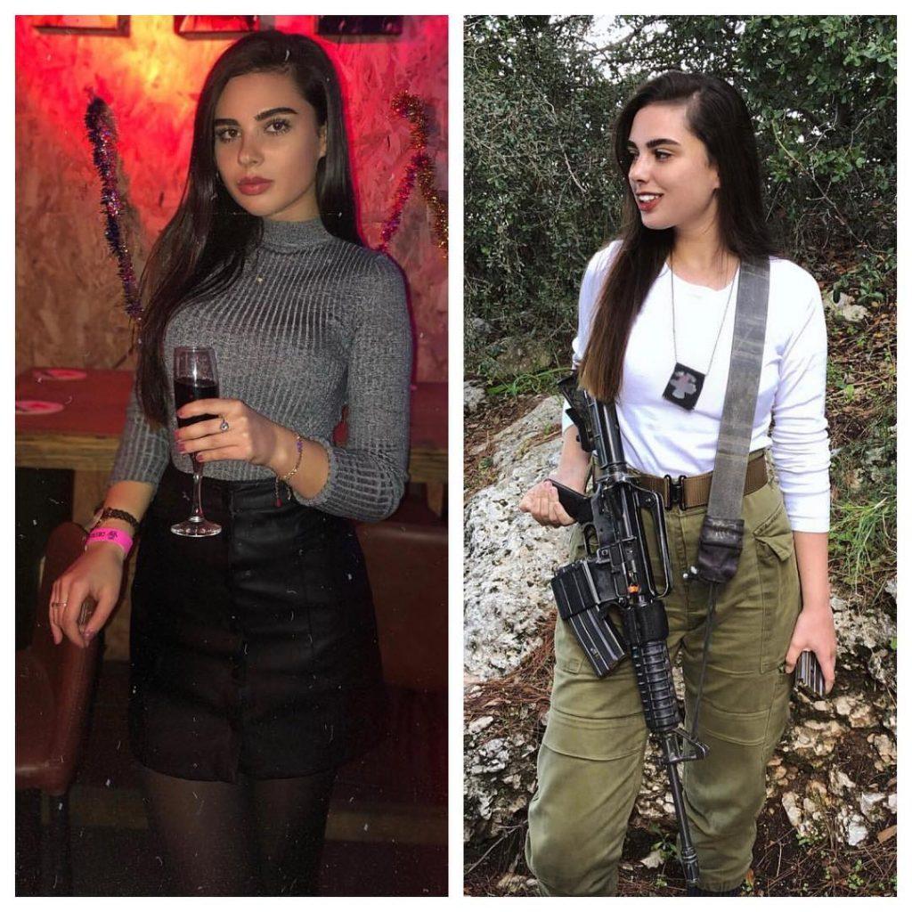 Израильские девушки-солдаты в форме и без