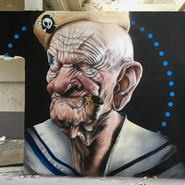 Удивительные граффити от французского мастера Всячина